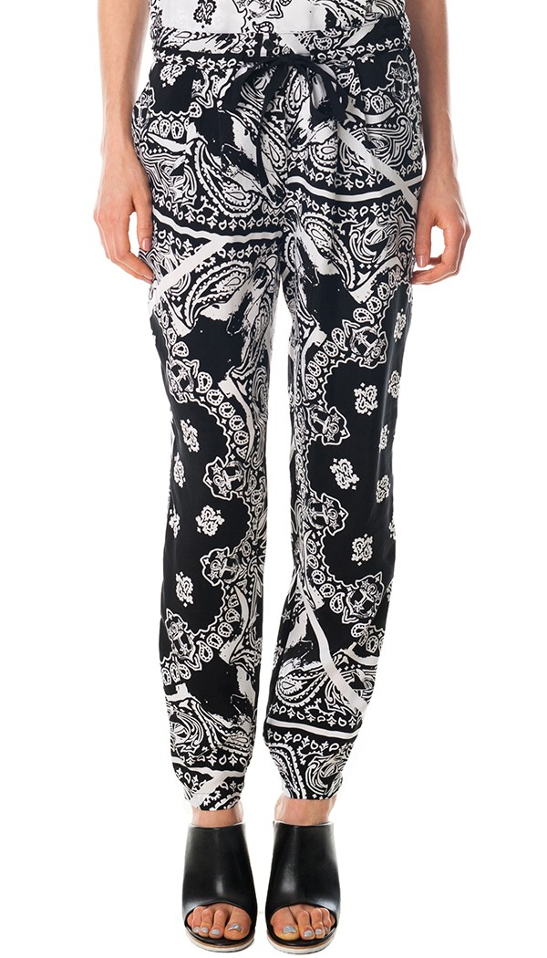 bandana print pants womens