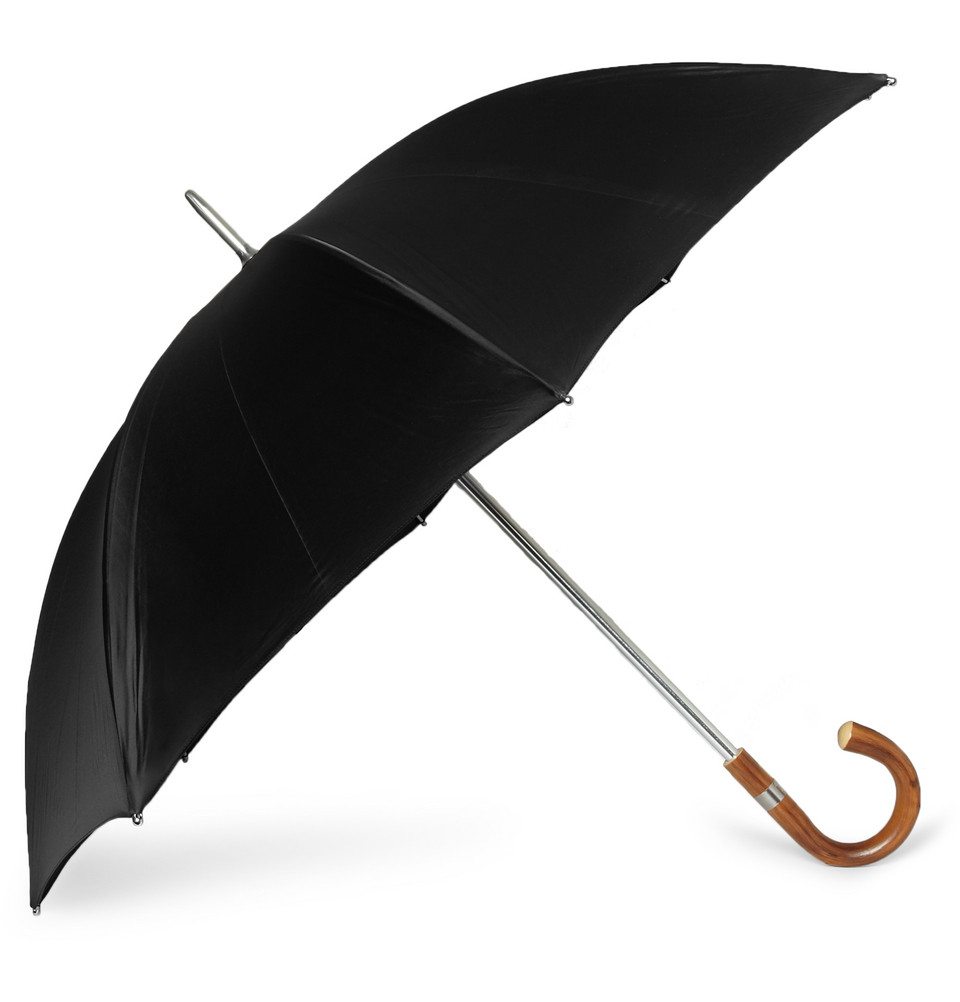 Swaine adeney brigg Wooden Handle Umbrella in Black for Men Lyst