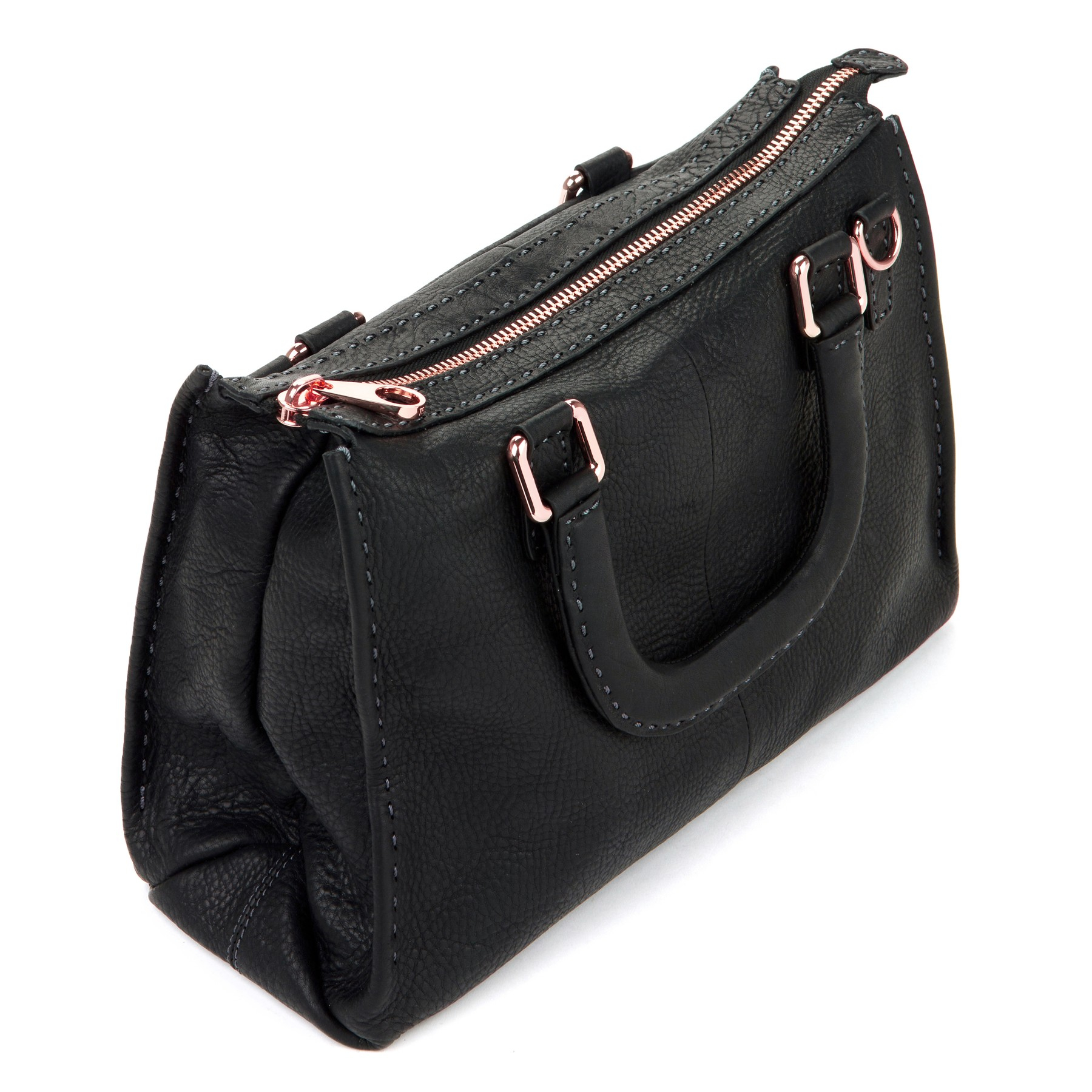 Ted Baker Hickory Sch Leather Across Body Bag In Black Lyst Gallery