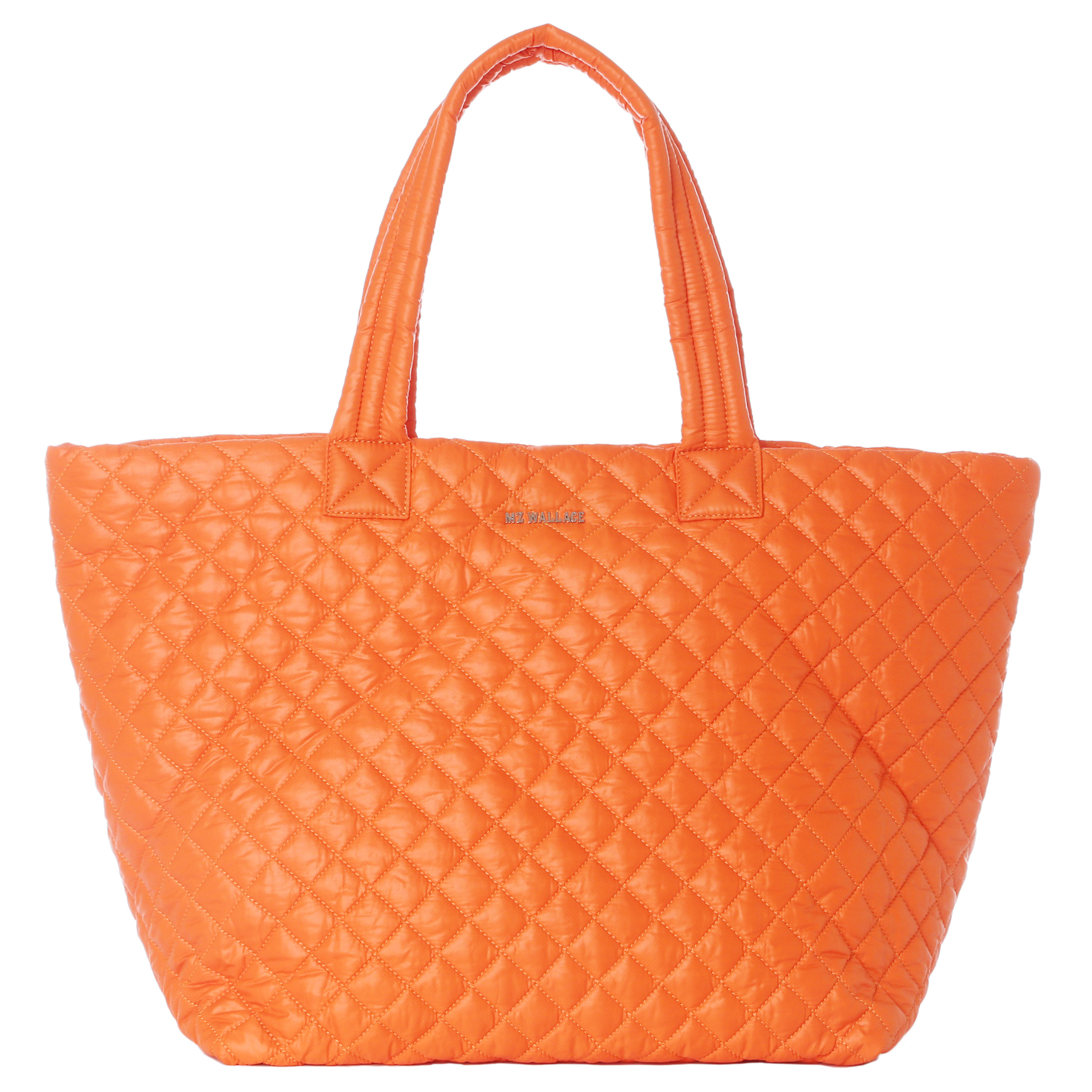 Lyst - Mz Wallace Tangerine Quilted Oxford Nylon Large Metro Tote in Orange