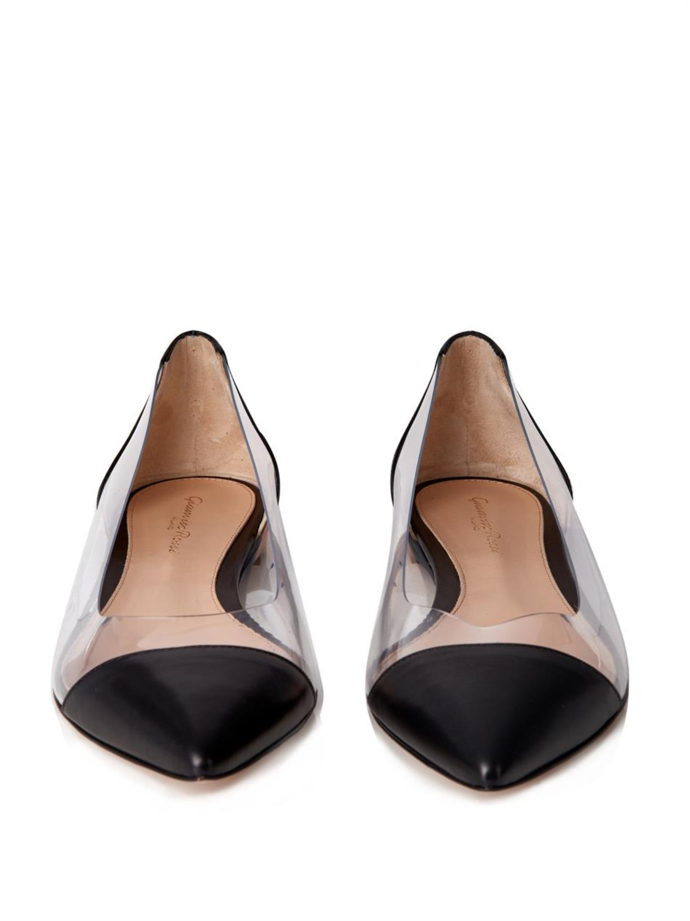 gianvito rossi plexi flat