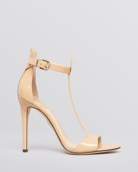 B Brian Atwood Sandals Leigha High Heel in Beige (Natural) | Lyst