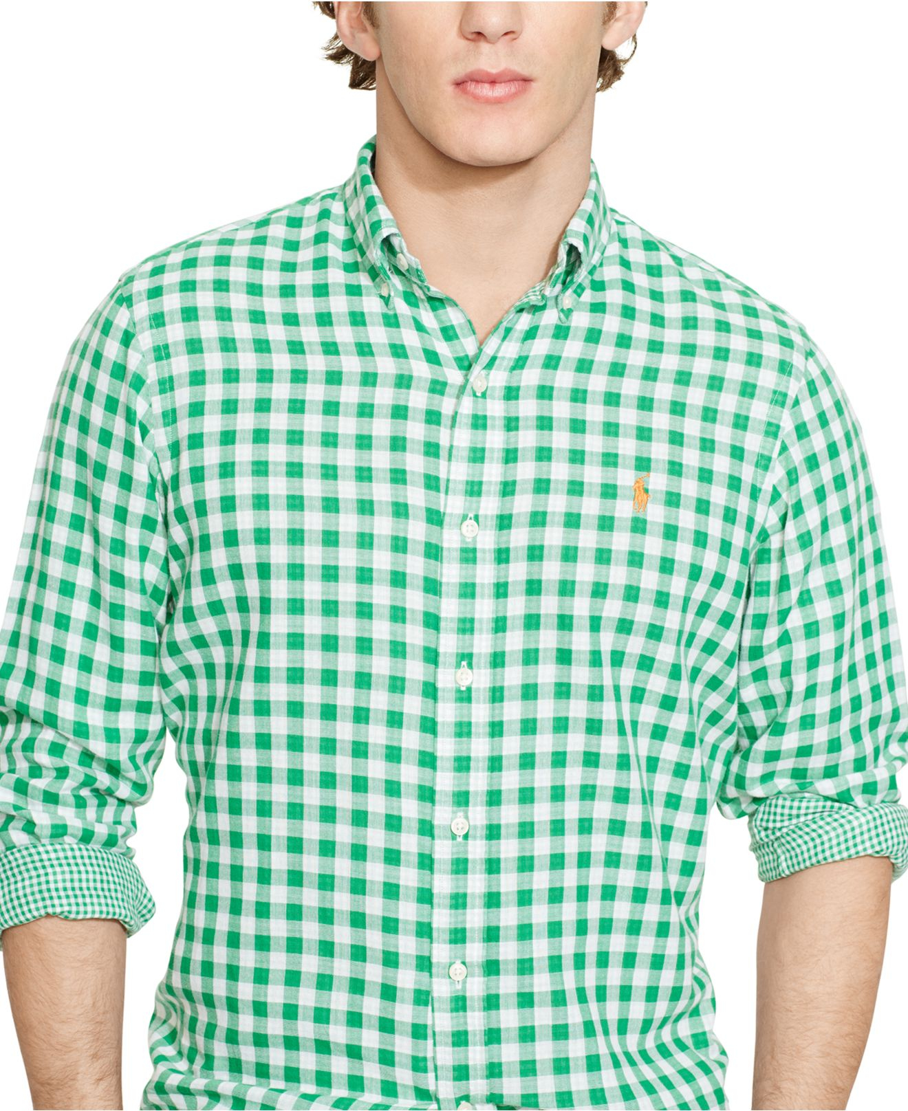 checkered polo mens