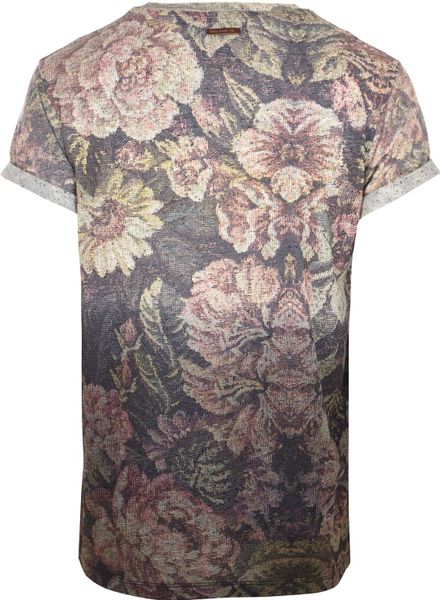 River Island Blue Holloway Road Floral Neppy Tshirt in Floral for Men ...