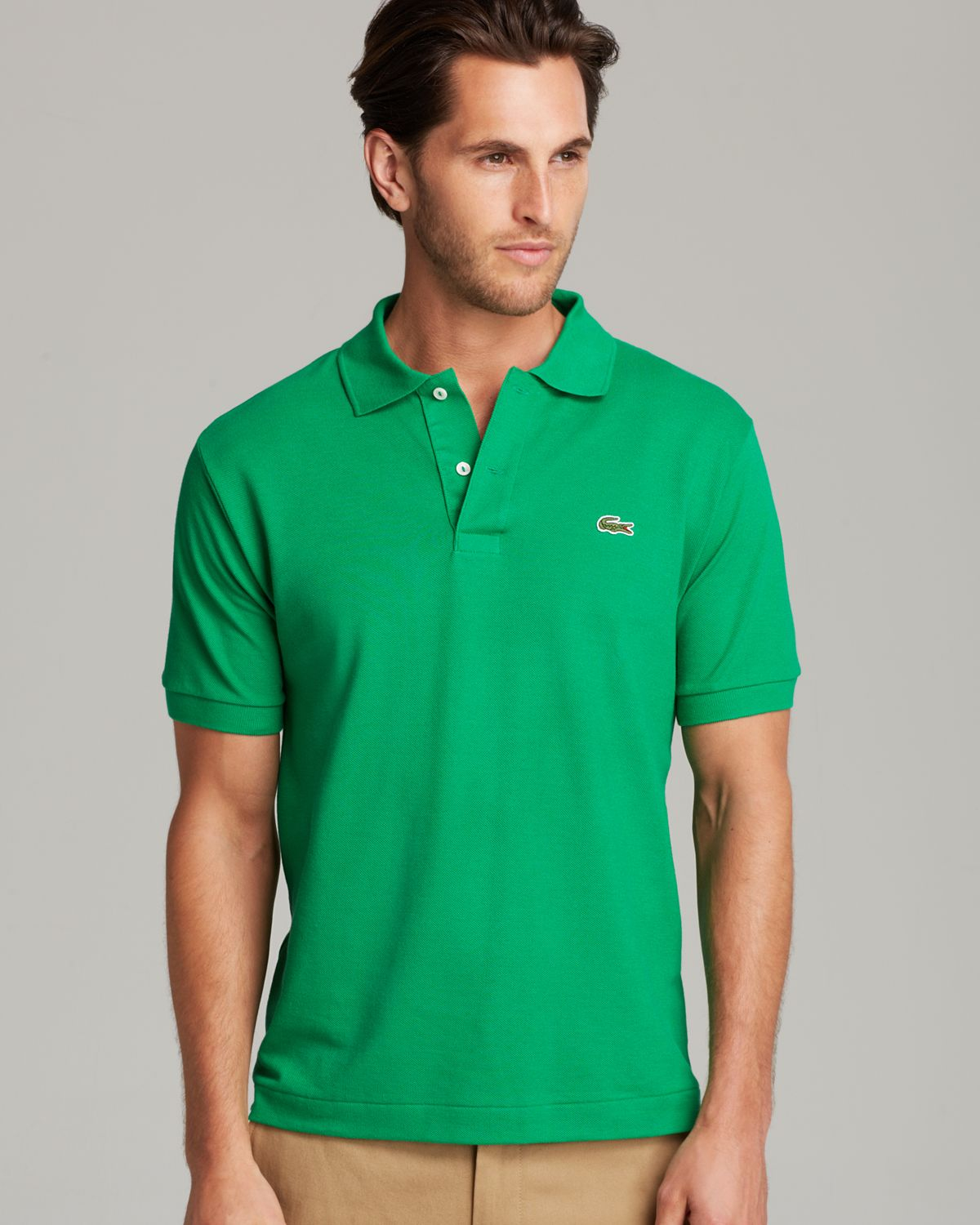 Lacoste Pique Polo - Classic Fit in Green for Men | Lyst