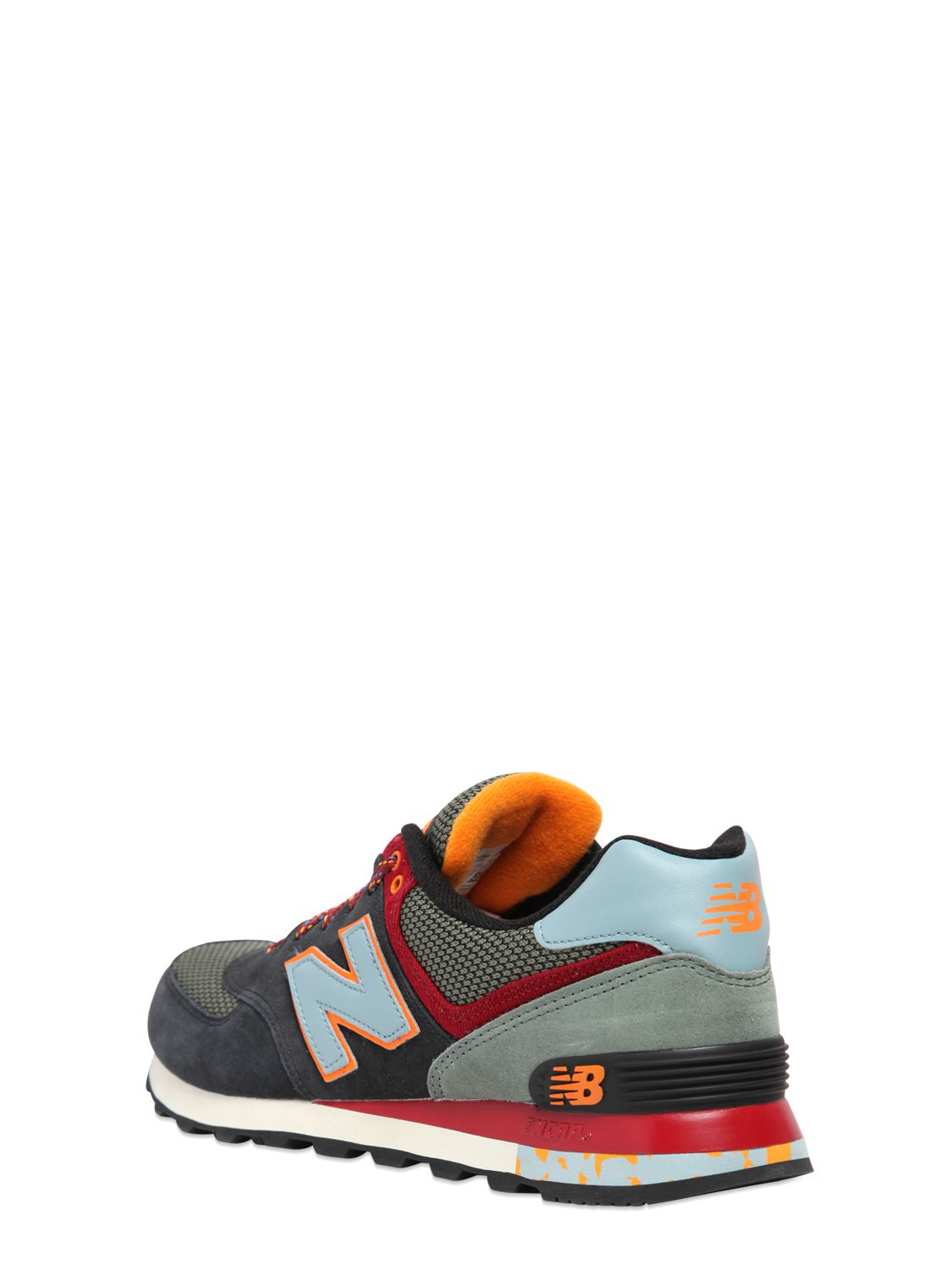 Lyst New Balance 574 Suede And Cordura Sneakers