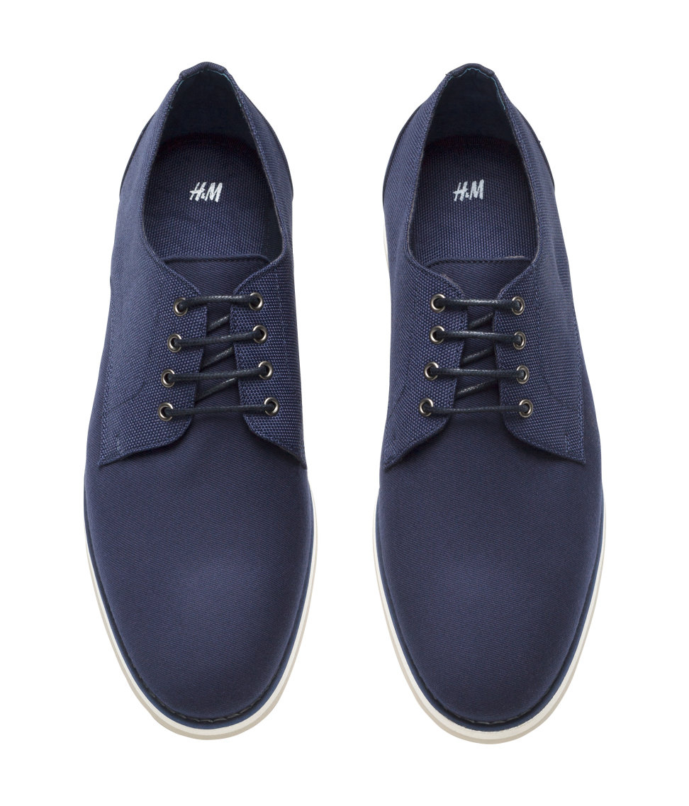 Lyst H&amp;M Derby Shoes in Blue for Men
