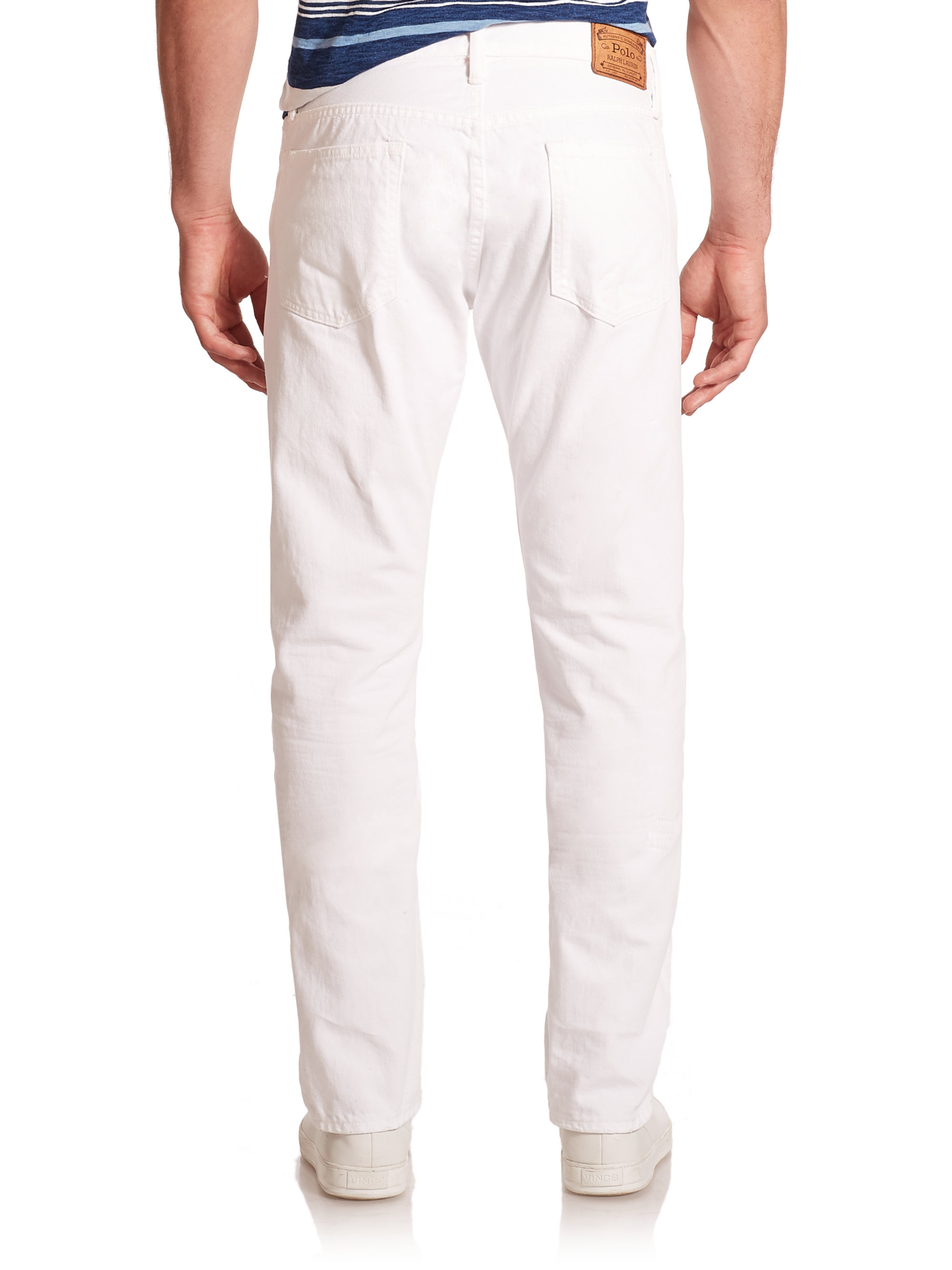 Lyst - Polo Ralph Lauren Varick Slim-straight Hudson Jeans in White for Men