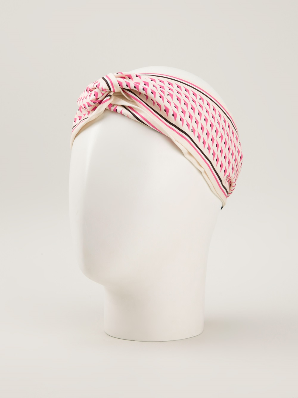 Fendi Geometric Print Headband in Red | Lyst
