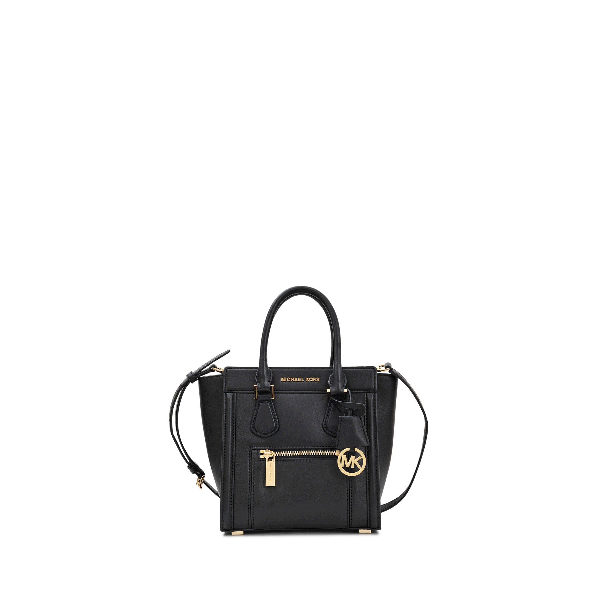 Lyst Michael Kors Colette Zip Md Messenger Bag In Black Gallery Women S Michael By Kors