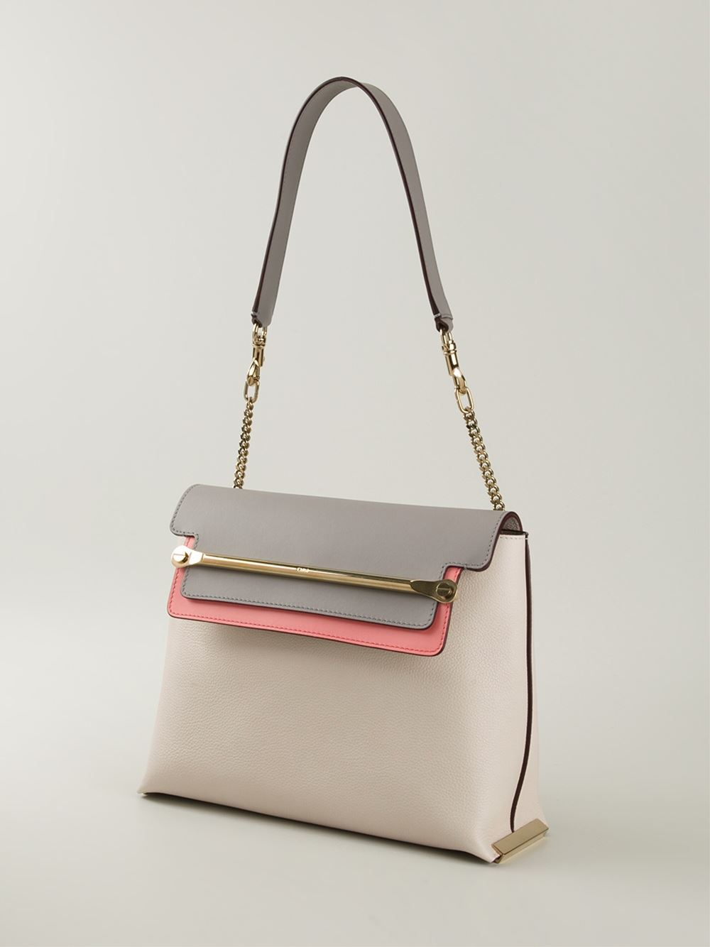 Chlo \u0026#39;Clare\u0026#39; Shoulder Bag in Beige (nude \u0026amp; neutrals) | Lyst  