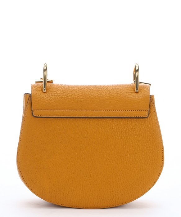 Chlo Mustard Leather \u0026#39;Drew\u0026#39; Chainlink Shoulder Bag in Yellow ...