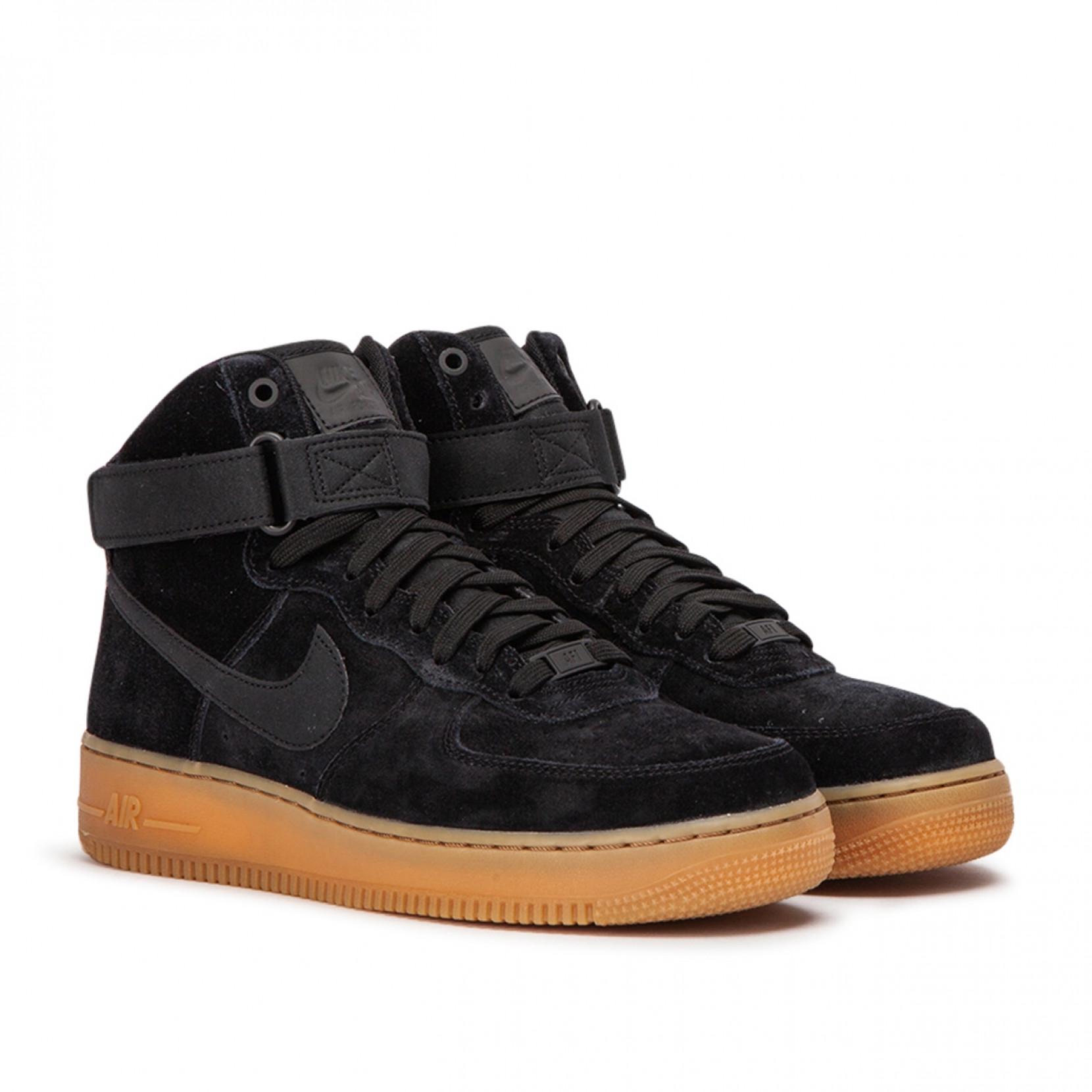 Nike Nike Air Force 1 High &#39;07 Lv8 Suede in Black,Brown (Black) for Men - Lyst