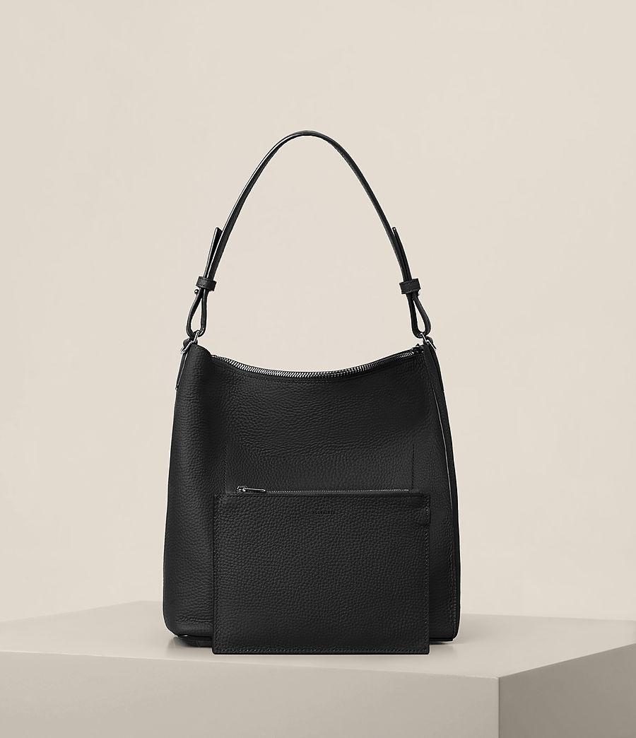 Lyst - Allsaints Kita Leather Crossbody Bag in Black