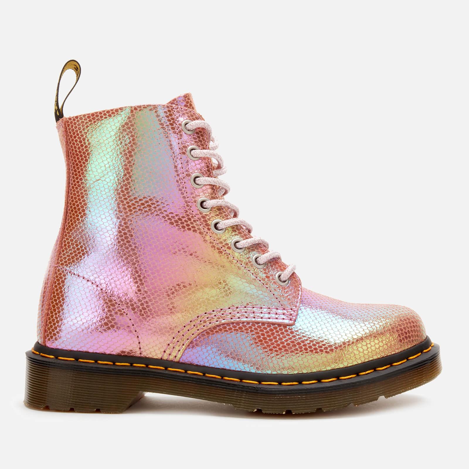 molly pink iridescent boots