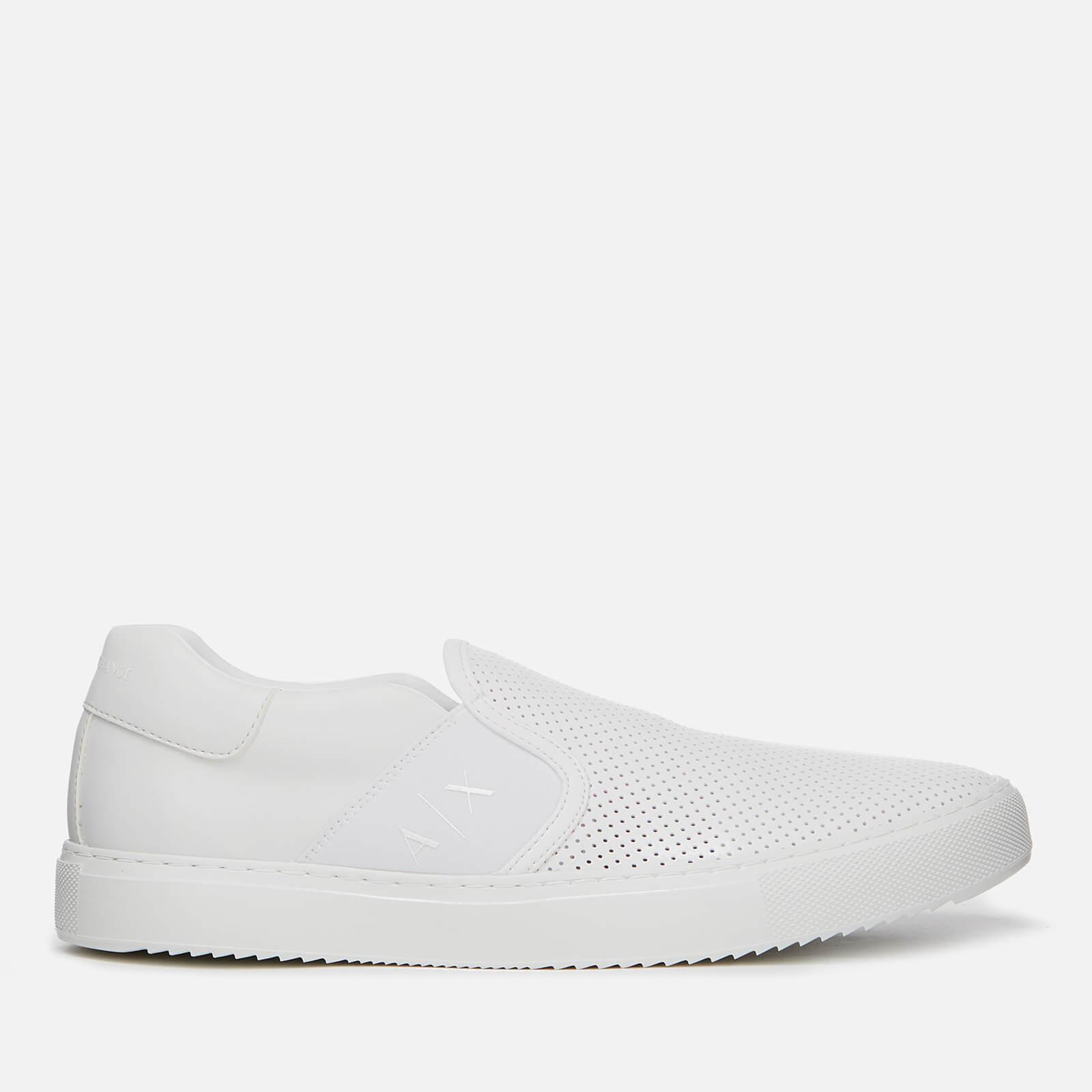 Armani Exchange Slip-on Trainers in White for Men - Lyst