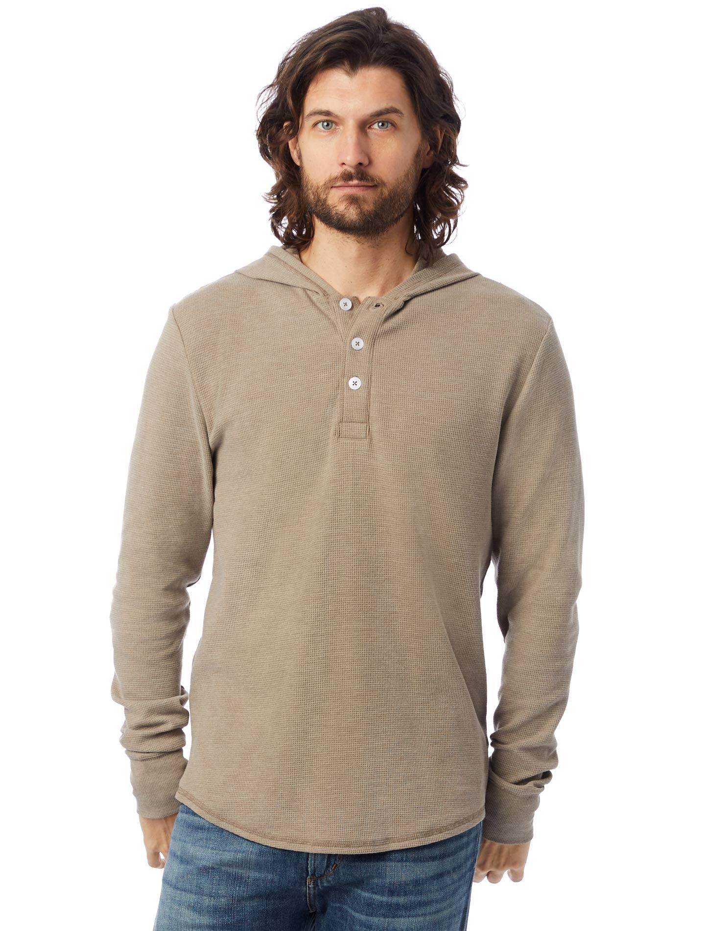 henley style sweatshirt