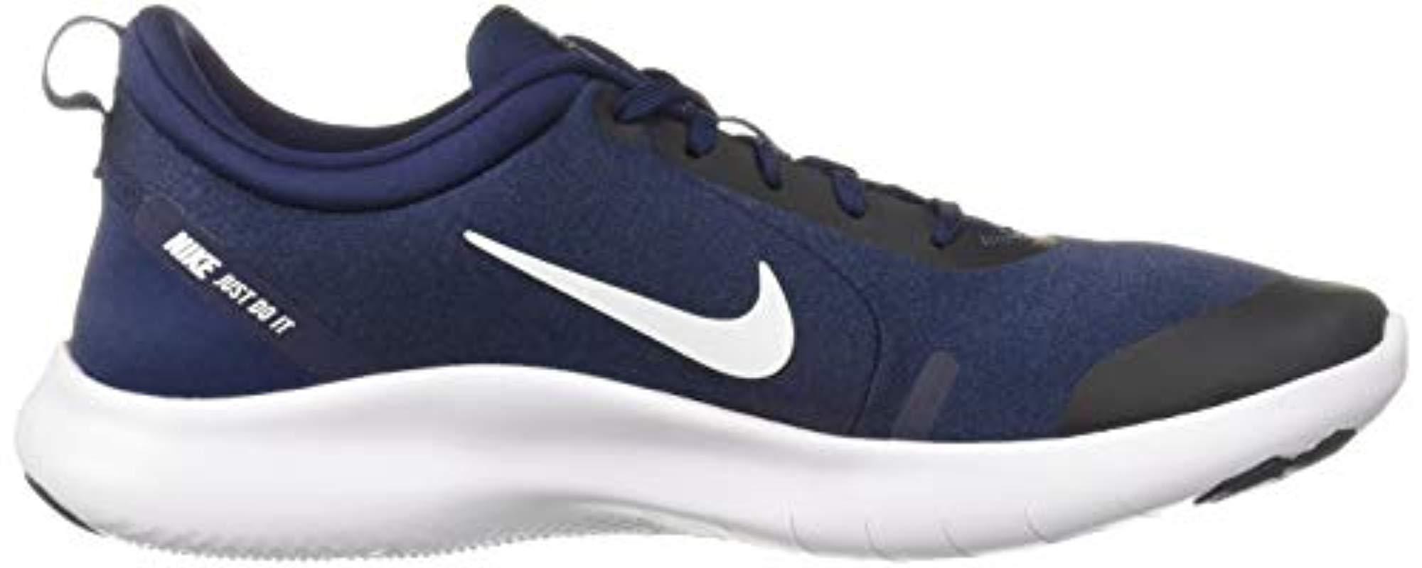 Nike Flex Experience Run 8 Shoe, Midnight Navy/white in Blue for Men - Lyst