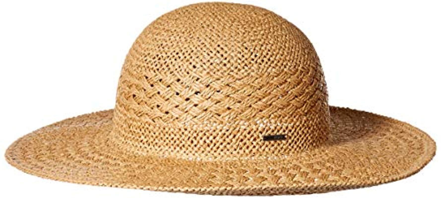 Roxy Made Of Light Straw Hat, Natural, 1 Sz in Natural Lyst