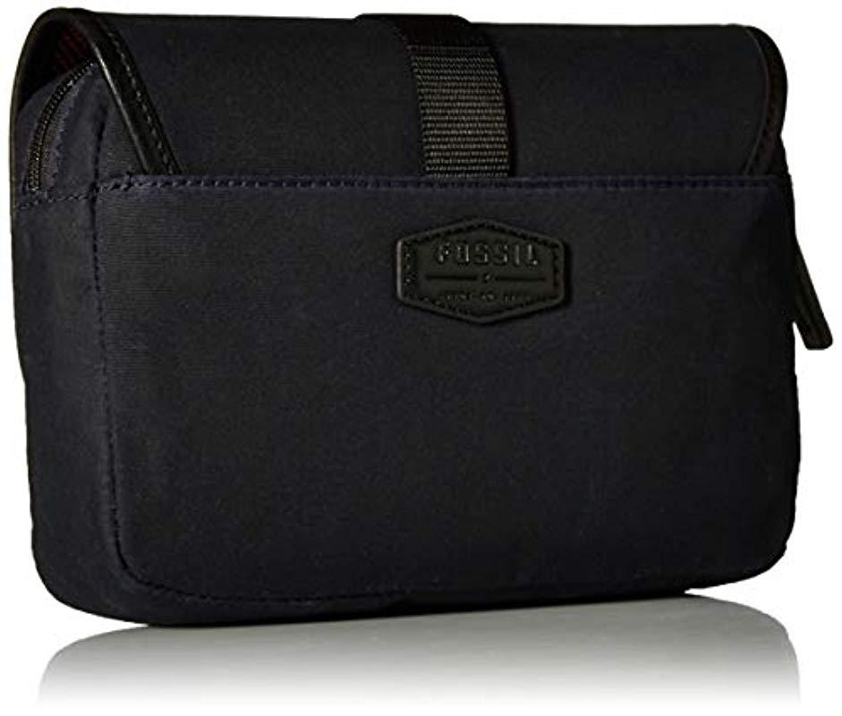 fossil waxed canvas messenger bag