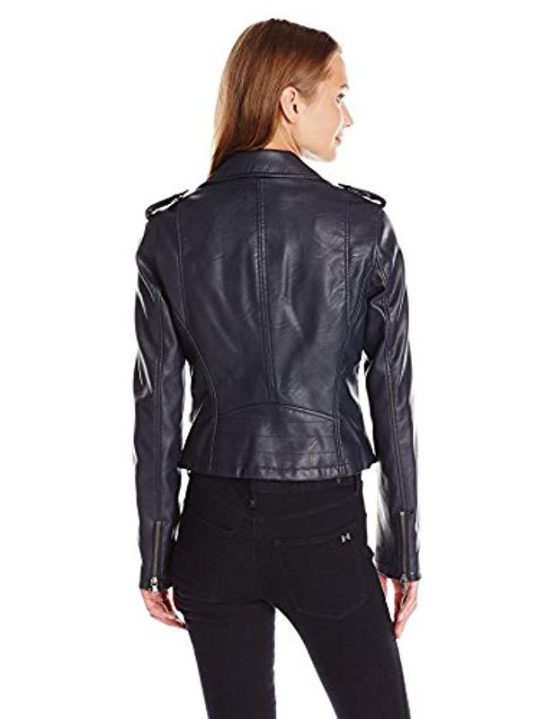 Lyst Levi S Faux Leather Classic Asymmetrical Motorcycle Jacket In Lyst Levi S Faux Leather Classic Asymmetrical Motorcycle Jacket In Blue