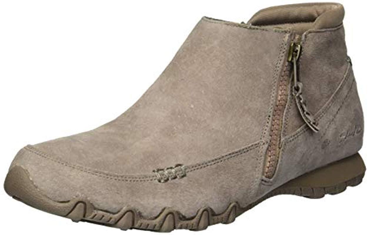 skechers side zip boots