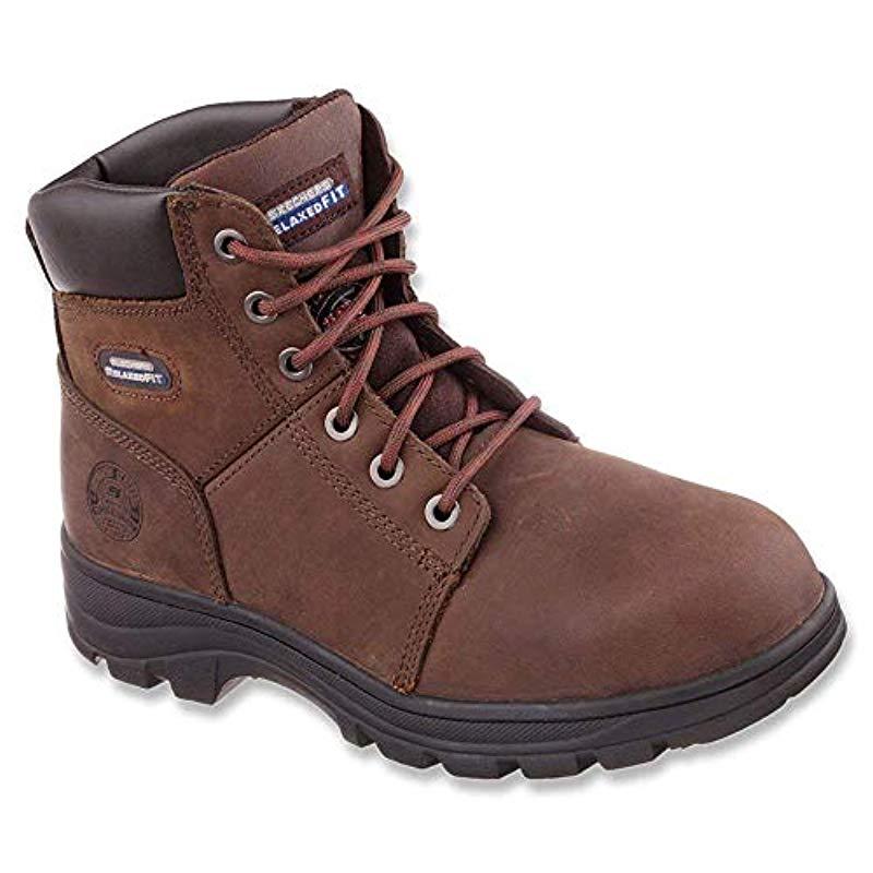 Skechers For Work 77009 Workshire Relaxed Fit Work Steel Toe Boot in