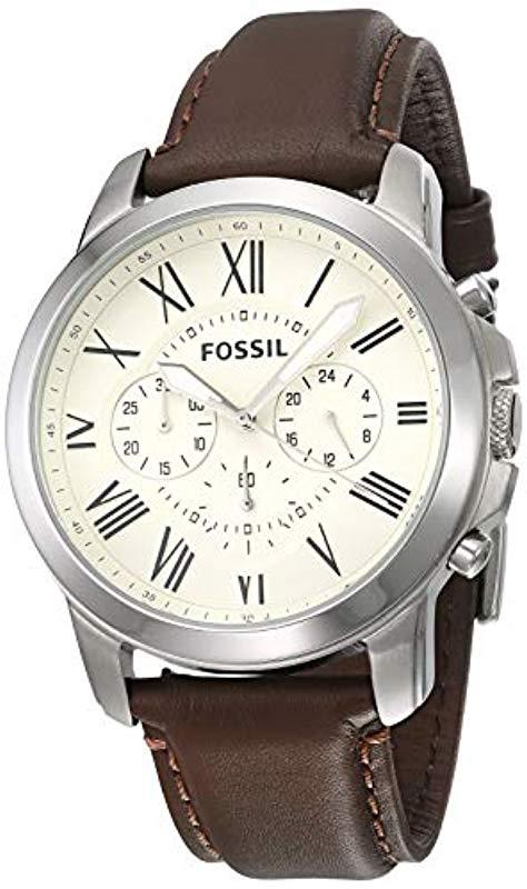 fossil grant quartz chronograph
