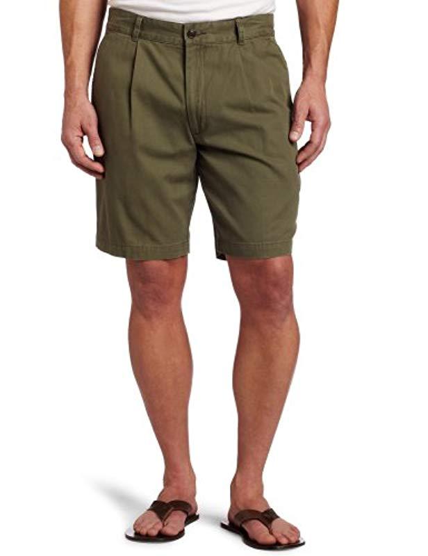 Dockers Soft Khaki Shorts D3 Classic Fit Pleated in Green for Men - Lyst