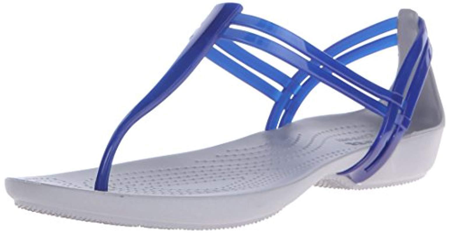 croc isabella t strap sandals