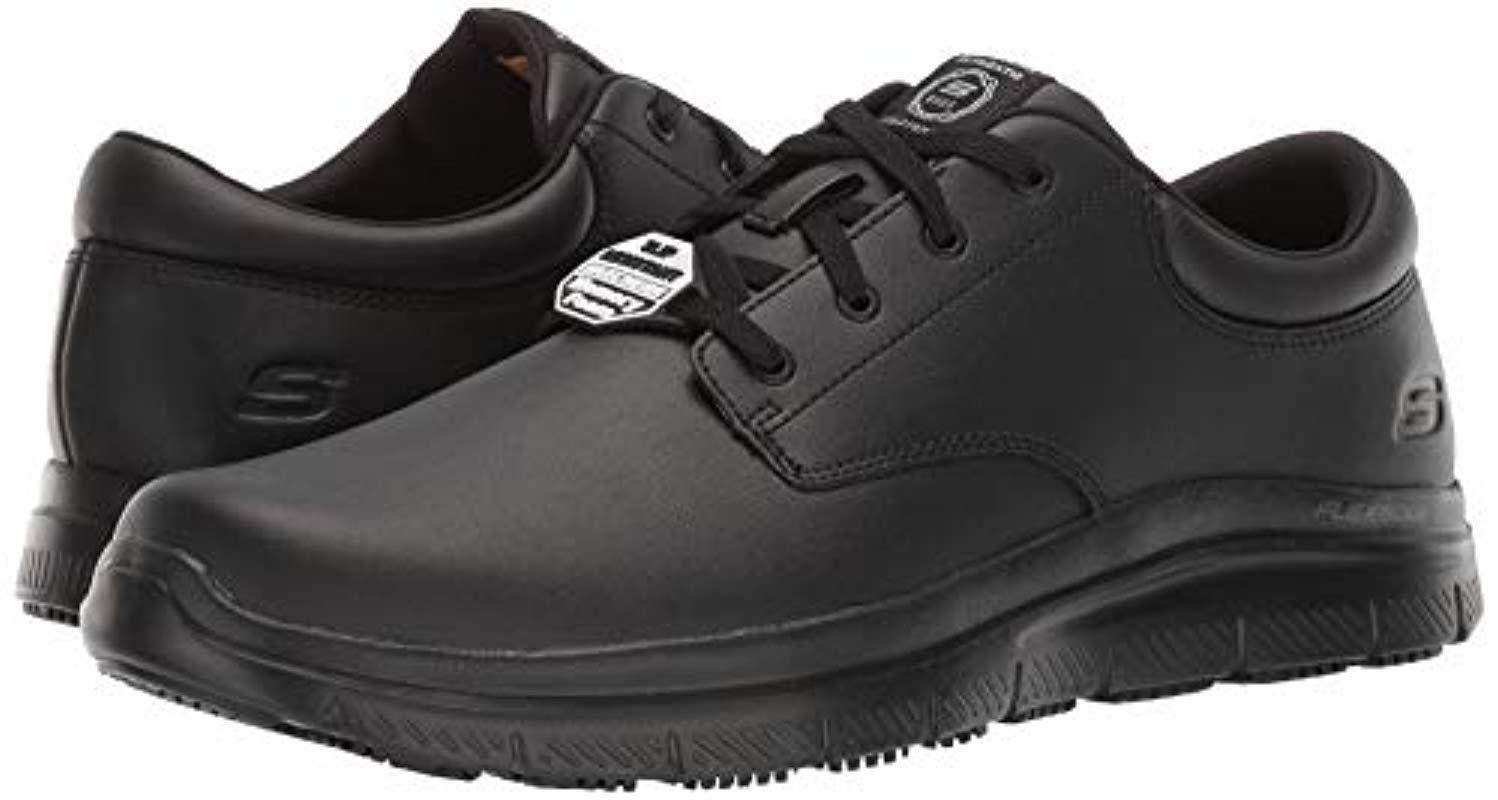 Skechers Flex Advantage Sr Fourche Food Service Shoe in Black for Men ...