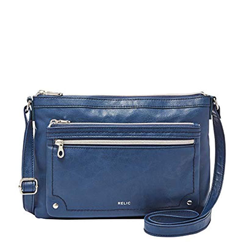 fossil navy blue purse