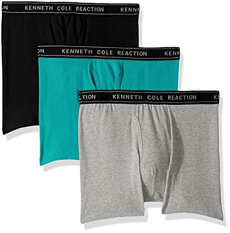 Cole Reaction Underwear Cotton Spandex Boxer Brief, Multipack