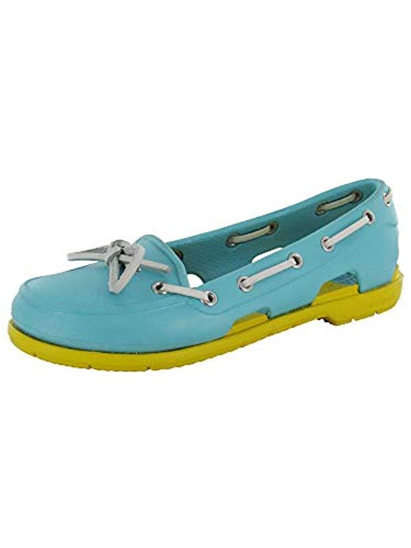crocs beach line boat shoes