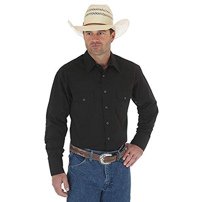 mens wrangler snap shirt