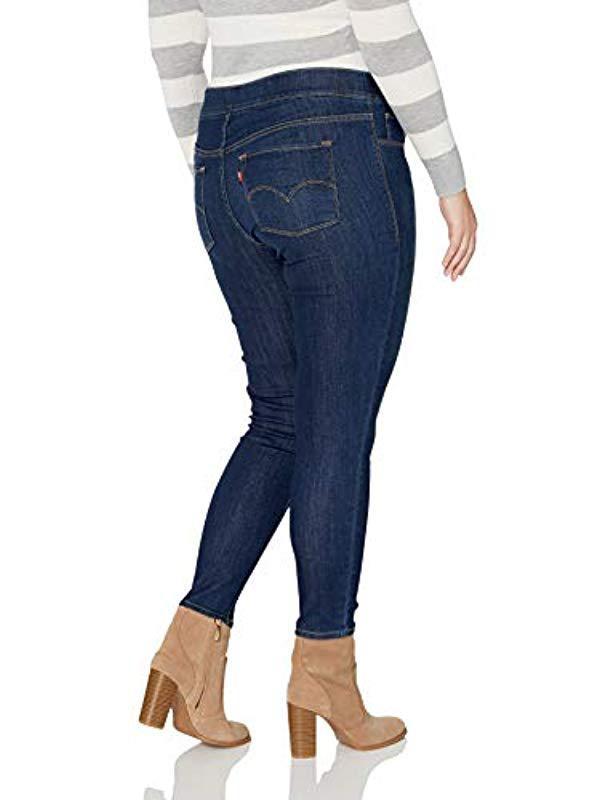 levi's perfectly slimming pull on skinny jeans