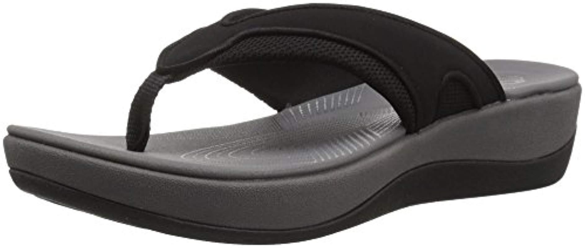 arla clarks flip flops womens