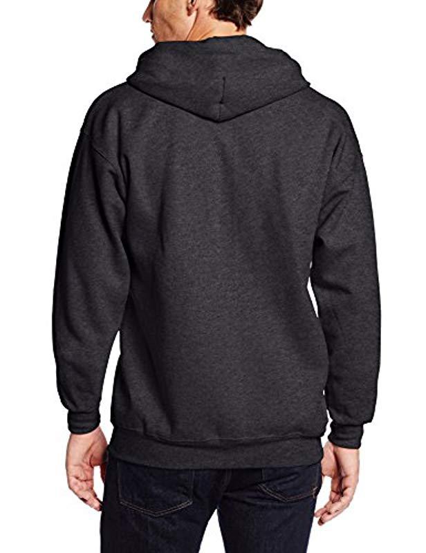 Lyst - Hanes Full Zip Ultimate Heavyweight Fleece Hoodie in Gray for ...