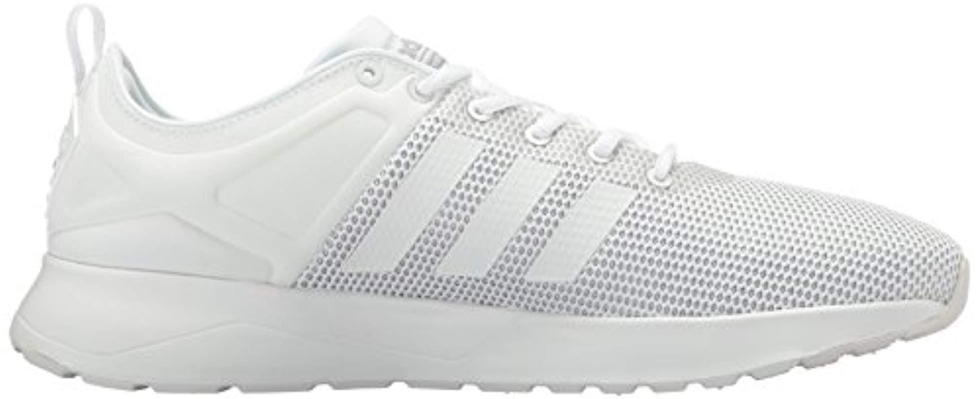 adidas Neo Cloudfoam Super Racer Running Shoe in White for Men - Lyst