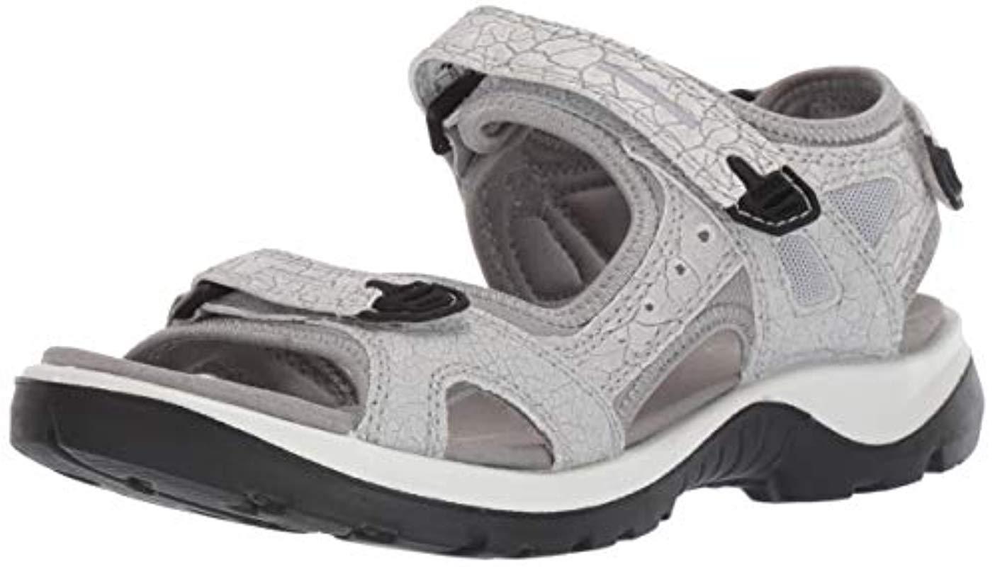 Ecco Yucatan Outdoor Offroad Hiking Sandal in White - Lyst
