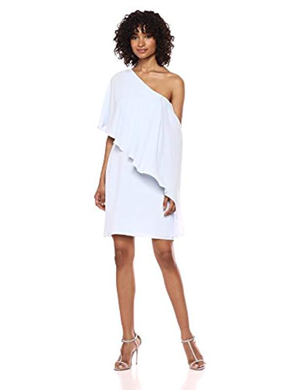 White Flowy One Shoulder Dress