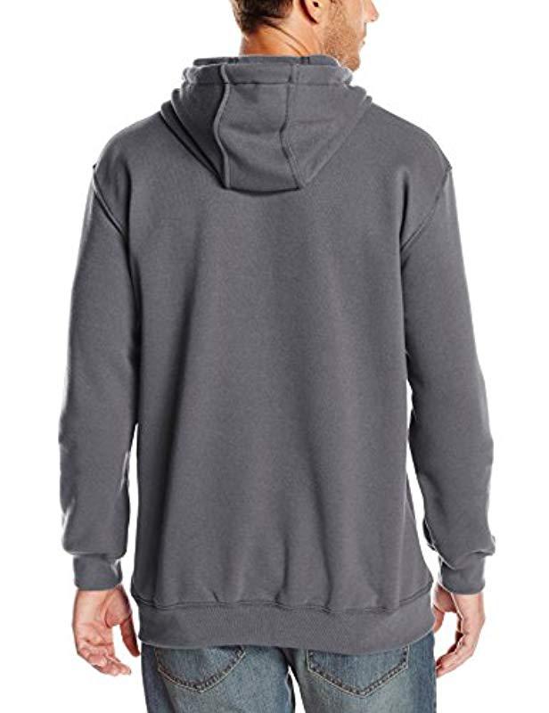 Carhartt Midweight Original Fit Hooded Pullover Sweatshirt K121 in Gray