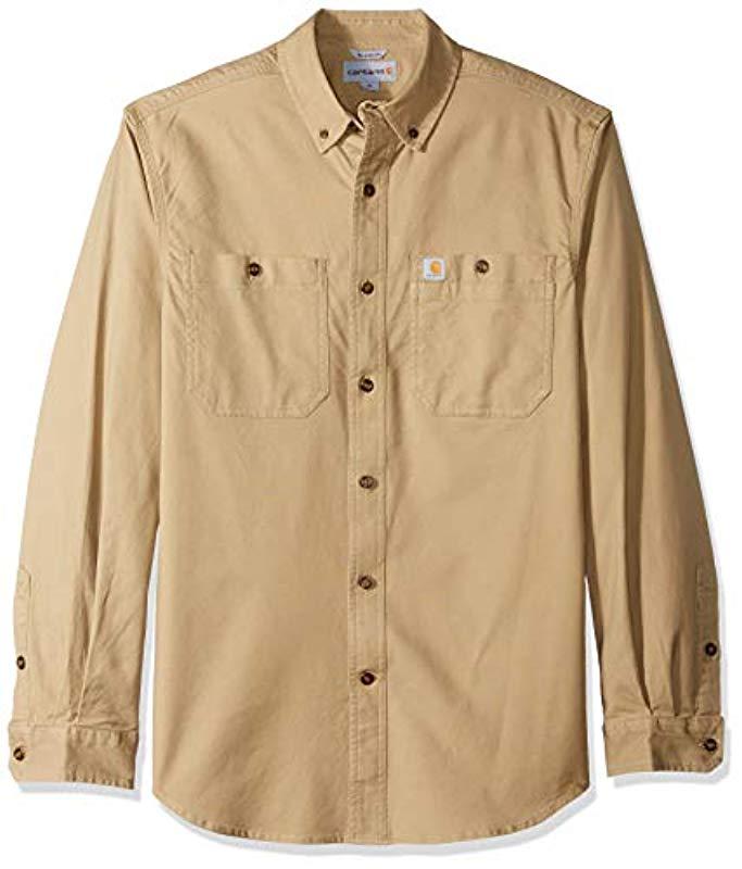 carhartt rugged flex rigby long sleeve work shirt