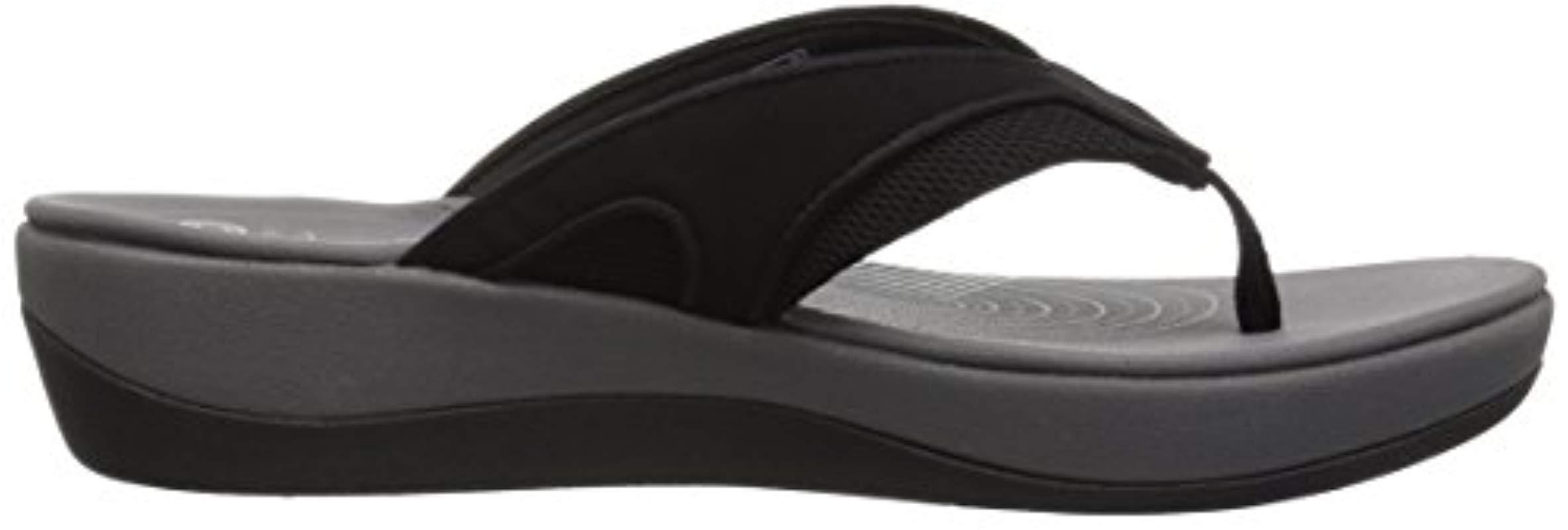 arla clarks flip flops womens