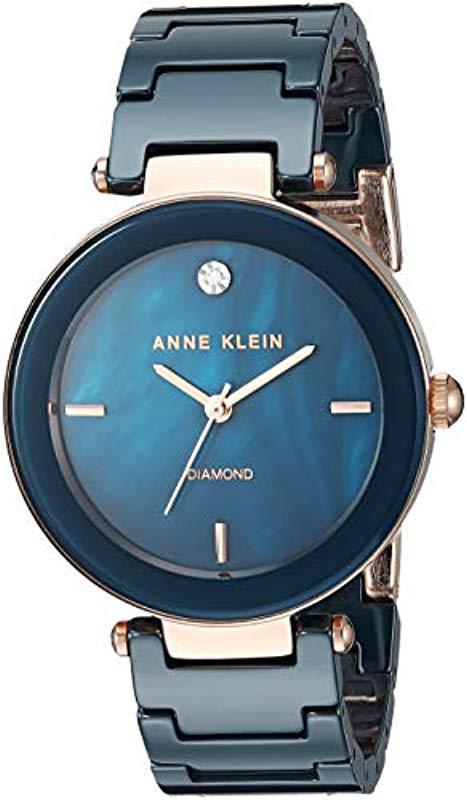 ak anne klein diamond watch