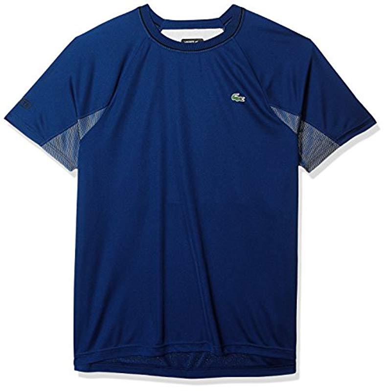 Download Lyst - Lacoste Short Sleeve Ultra Dry Pique With Mesh ...