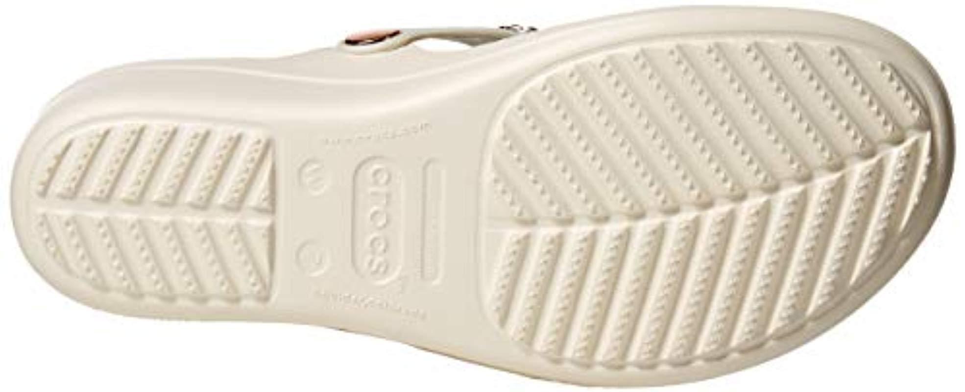 Crocsâ¢ Sanrah Diamante Wedge Flip in Metallic - Save 37% - Lyst