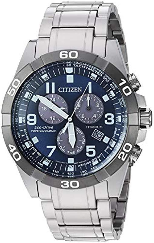 citizen eco drive titanium blue dial