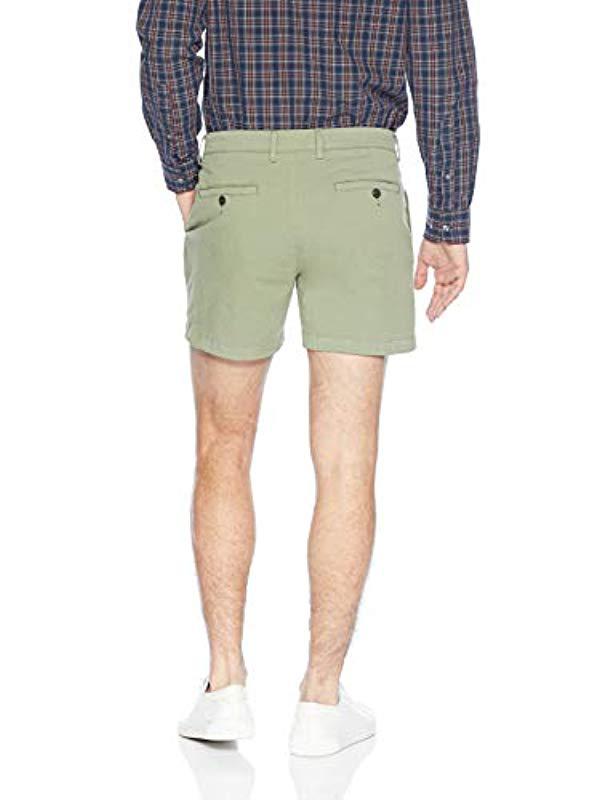 Lyst Goodthreads 5" Inseam Flatfront Stretch Chino Short in Green
