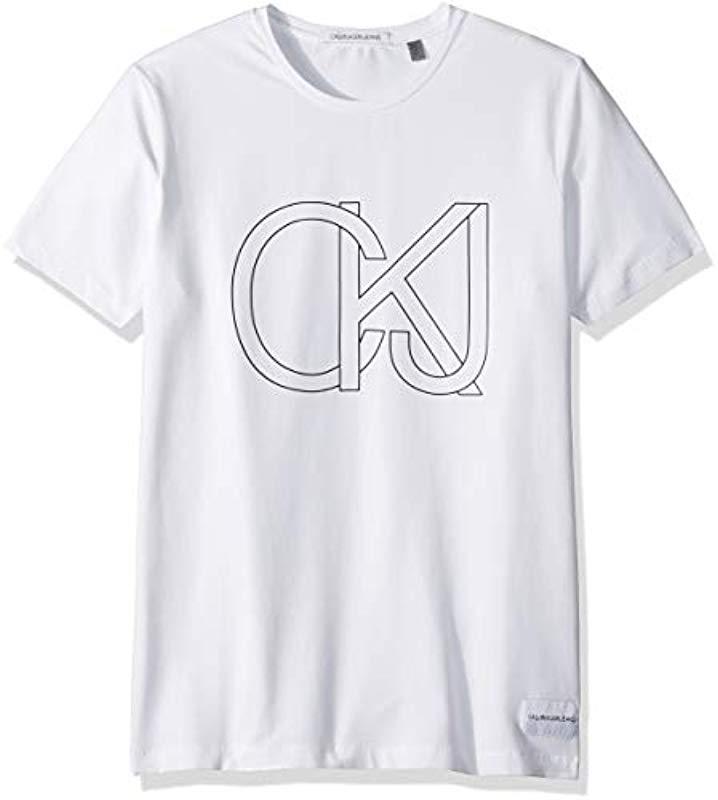 ck jeans logo t shirt